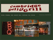 Tablet Screenshot of cambridgedeliandgrill.com